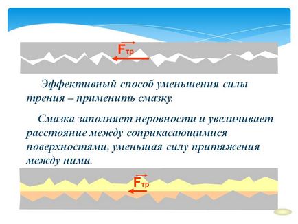 Ефективний спосіб зменшення сили тертя - застосувати мастило - презентація 173470-14