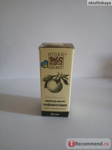 Ефірна олія flora secret грейпфрут - «гарне ефірне масло, фото анотації
