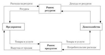 Agenți economici și proprietăți, agenți economici și interesele acestora, un model de fluxuri circulare