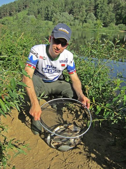 Лов фідера річковий густери