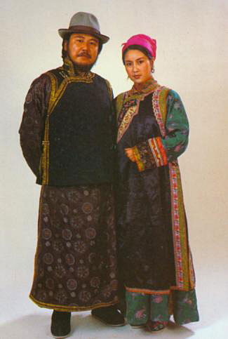 Folclor costume naționale mongolă