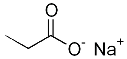 Формула пропионата натрію в хімії