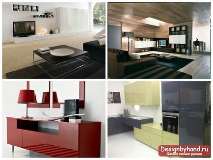 Glossy furniture 50 fotografii și idei