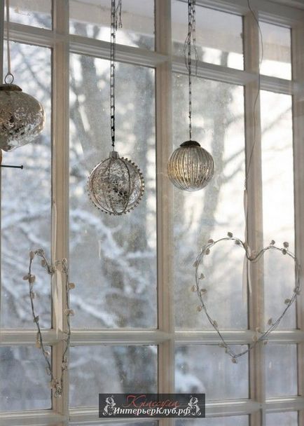Ідеї ​​для новорічного прикраси вікна