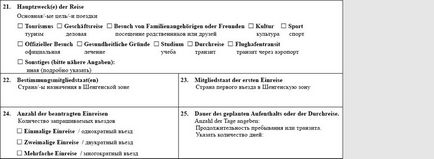 Instrucțiuni și reguli pentru completarea formularului de cerere de viză pentru viza Schengen, după cum este corect