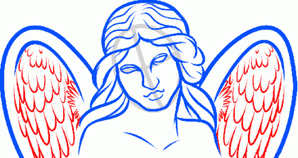 Cum să atragă un înger în creion în etape pentru începători - dezvoltarea unui logo și a unei identități corporative,