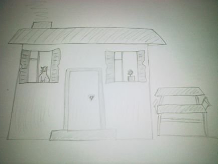 Як намалювати будинок красиво і легко олівцем поетапно - як намалювати будинок малюнок будинку олівцем