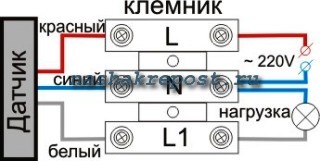 Як правильно підключити датчик руху для управління світлом