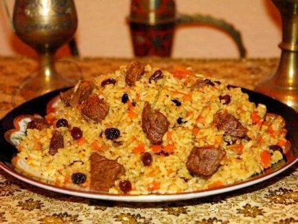 Hogyan kell főzni a pilaf a liba - lépésről lépésre ételek elkészítésére, ez a recept kép - Cooking