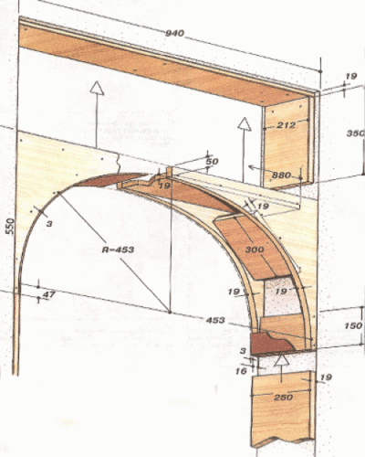 Cum sa faci un arc de carton de gips cu poze cu mainile tale, instructiuni pas cu pas