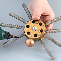 Hogyan készítsünk egy mágnes - vas pók - hogyan kézműves mágnes - kézzel készített