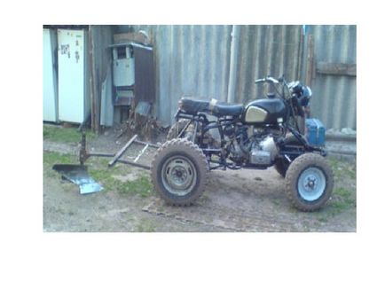 Як зробити міні-трактор з мотоцикла