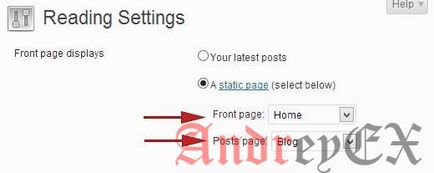 Cum se creează o pagină separată pentru intrările de blog în wordpress, crearea, promovarea site-urilor,