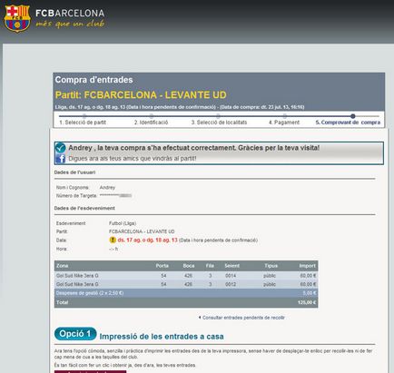 Cum am cumpărat bilete pentru meciul de fotbal barcelona cu Camp Nou