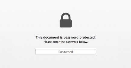 Cum de a proteja prin parolă pagini de documente, numere, keynote