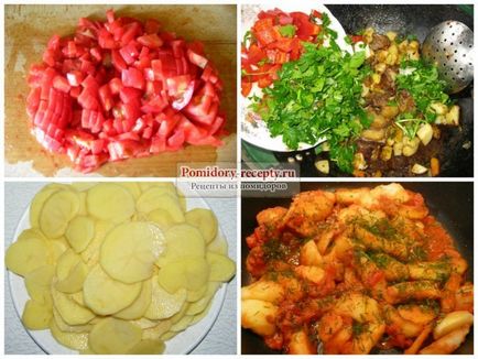 Картопля з перцем і помідорами популярні рецепти з фото