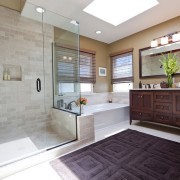 A szép design a falak a fürdőszobában a legjobb ötletek a belső a fotó