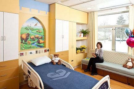 Interiorul colorat al spitalelor pentru copii este interesant!