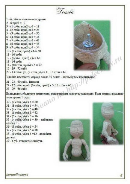 Doll crochet fotbalist (clasa de master), decora lumea ta!