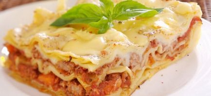 Lasagna - rețete de gătit acasă