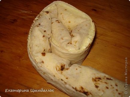 Melina din lavash cu brânză de vaci, țară de maeștri