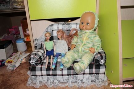 Мк дивана і крісел для ляльок - іграшки своїми руками - країна мам