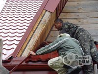 Instalarea acoperișului moale katepal, costul muncii și instruirii