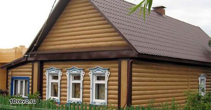 Külső befejező a ház alatt egy log anyagválasztás, szekvencia borítás (anyagi) Külső befejezni a log home alatt az anyagválasztás, galvanizáló szekvencia