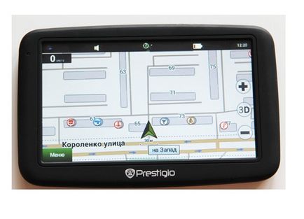 Áttekintés Prestigio GeoVision kiváló navigátorok ésszerű arány