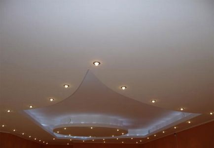 Iluminarea plafonul de bord de gips, cum să se monteze în mod corespunzător, care este mai bine candelabru sau punct