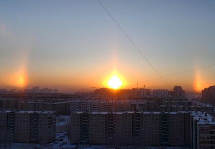 Преди студове над Екатеринбург изкачи три - слънце