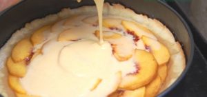 Пиріг з персиками рецепт, покрокове приготування