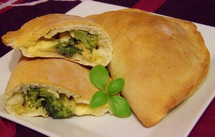 Paturi-calzone cu pui, brânză și broccoli