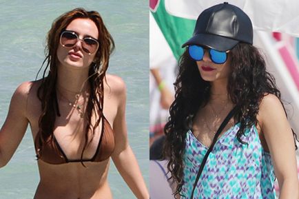 Népszerű és szexi Bella Thorne és Vanessa Hudgens a strandon a nővéreivel, pletyka