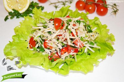 Rețetă foto-rețetă salată de la anghinare cu roșii de cireșe și ardei dulci, salate, utile
