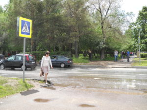 După ploaie, cum să ajungi în jurul bălții