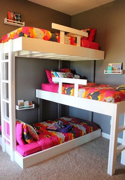 Приклади двоярусних дитячих ліжок, які заощадять місце в кімнаті