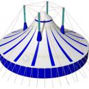 Proiectarea și fabricarea corturilor de circ, a cupolelor de circ, a producției de corturi de circ,