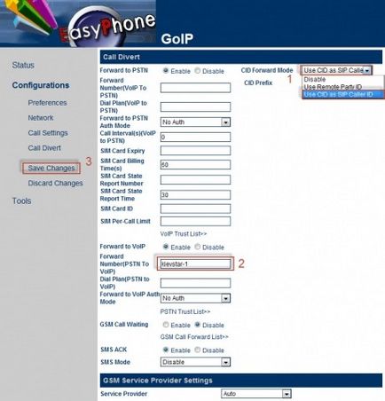 Firmware, configurați și conectați gateway-ul gsm goip 1 la asterisc, pregătiți un server delicios cu site-ul