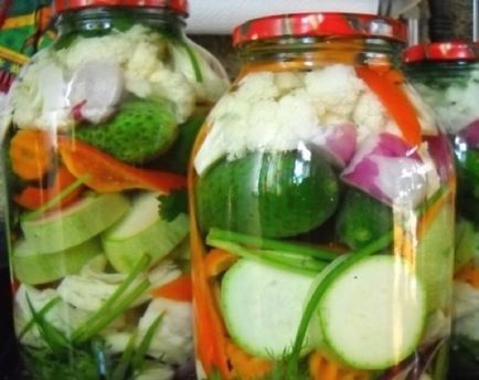 Прості і швидкі, але дуже смачні заготовки овочеве асорті на зиму, блог