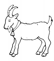 Розфарбування коза скачати і роздрукувати
