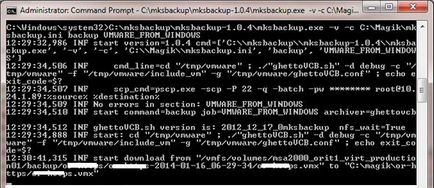 Backup VM vmware ESXi keresztül mksbackup, ablakok rendszere