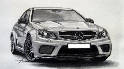 Desenează un Mercedes cu un creion