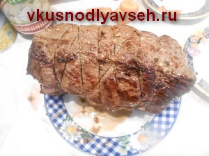 Roast beef - fel de mâncare delicioasă din carne, rețetă foto pas cu pas