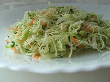 Салат з білокачанної капусти правильний рецепт з фото