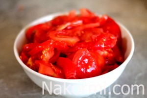 Salata pentru iarnă din vinete, piper, tomate, morcov și rețetă de ceapă cu fotografie