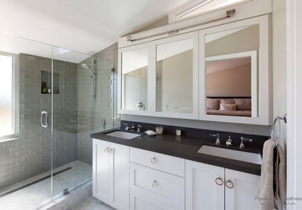 Сіра ванна інтер'єр і дизайн кімнати в сірому кольорі на фото