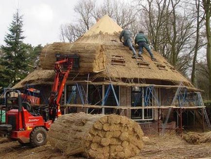 Modalități de așezare a pâinii de acoperiș (baston), manual de construcție, materiale - structuri