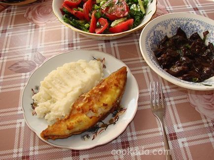 Halibut steak tésztában