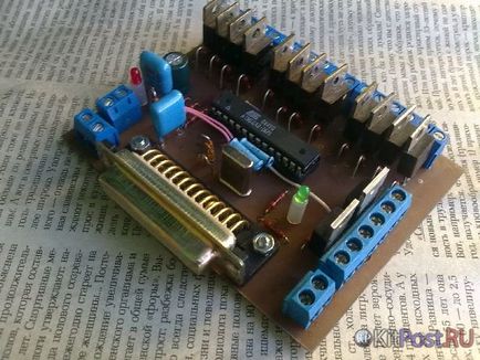 Schema de controler cnc cu 3 axe bazată pe atmega8